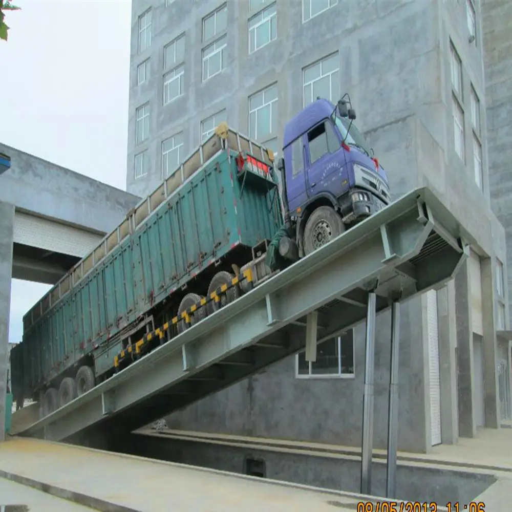 10tons CE-approved Forklift Mobile ramp Hydraulic for loading and unloading container mobile truck ramp