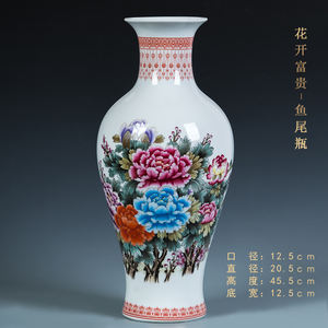 गर्म बेच चीन हाथ चित्रित डिजाइन के बहुत सारे के साथ सिरेमिक चीनी मिट्टी के बरतन vases शादी के लिए - Product Image 4