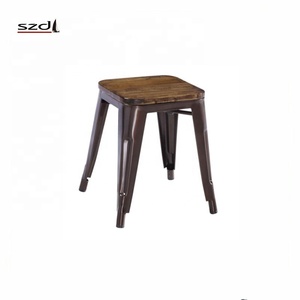 De estilo Industrial de bajo precio de metal moderno asiento de madera spciling <span class=keywords><strong>casino</strong></span> bistro <span class=keywords><strong>Café</strong></span> bar tienda taburete TMC-001W - Product Image 5
