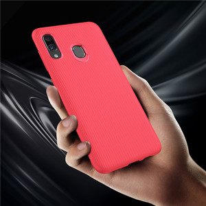 Saiboro TPU Téléphone Portable Étui Brossé Rouge Couverture Arrière Pour <span class=keywords><strong>Samsung</strong></span> Galaxy <span class=keywords><strong>A40</strong></span> <span class=keywords><strong>Housse</strong></span> - Product Image 4