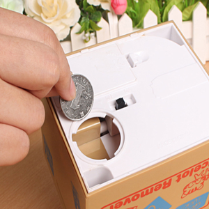 <span class=keywords><strong>Salvadanaio</strong></span> Elettrico a Forma di <span class=keywords><strong>Gatto</strong></span> in Plastica per Bambini, Scatola Portamonete per Risparmiare - Product Image 4