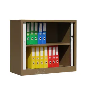 Metal office storage cabinet with one adjustable shelf