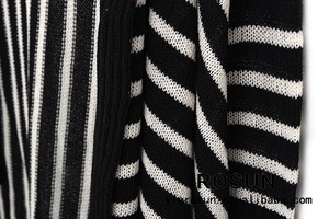 noir et <span class=keywords><strong>blanc</strong></span> motif rayé <span class=keywords><strong>cardigan</strong></span> <span class=keywords><strong>long</strong></span> femme - Product Image 3