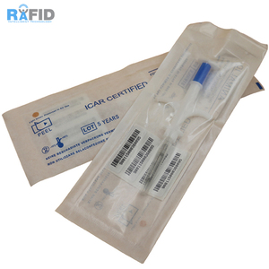 Fabriek prijs RFID microchip implantaten 1.4x8mm transponder ISO11784/785 FDX-B ICAR Certificaat pet hond kat mini spuit - Product Image 2