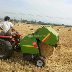 Mini empacadora de heno redonda, máquina de embalaje para tractor