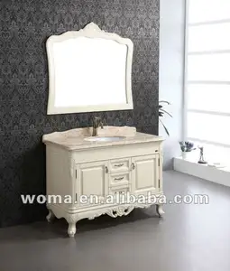Madeira maciça Moda gabinete moderna casa de banho