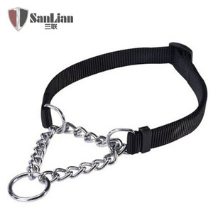 Precio bajo ajustable media cadena <span class=keywords><strong>Martingale</strong></span> collares Nylon <span class=keywords><strong>Martingale</strong></span> cadena enlace perro collares - Product Image 3