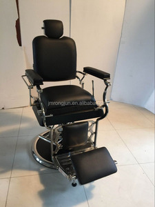 Sillón de Barbería Vintage para Hombre, Silla de Salón con Respaldo Reclinable - Product Image 2