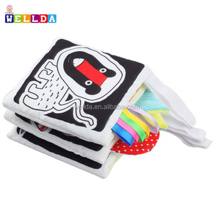 <span class=keywords><strong>Livre</strong></span> en tissu non toxique imprimé double face réversible pour berceau avec accessoires - Product Image 6