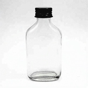 Mini bevande vuote piatte da 50 <span class=keywords><strong>ml</strong></span> piccola bottiglia di tibet bottiglie di whisky in miniatura per <span class=keywords><strong>caffè</strong></span> freddo in miniatura vetro con coperchio in sughero per liquore - Product Image 3