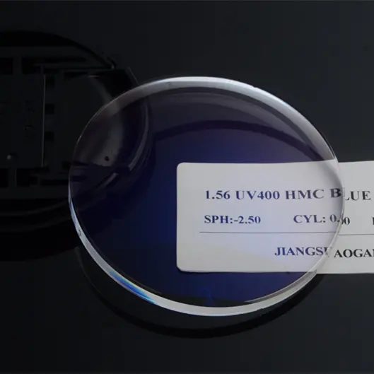 Lentes HMC 1,56 con recubrimiento EMI UV400, lente óptica SHMC HMC HC UC