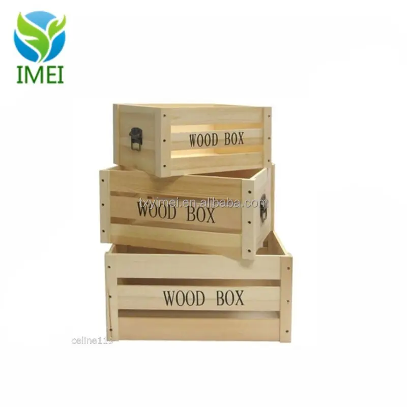 high quality decor wood crate ,vintage wood crate in retail store ,modern wood vegetable crates YM0744