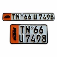 Nouveau prix usine – Plaque d'immatriculation de voiture en métal de style européen pour l'Arabie Saoudite, design pour moto et voiture