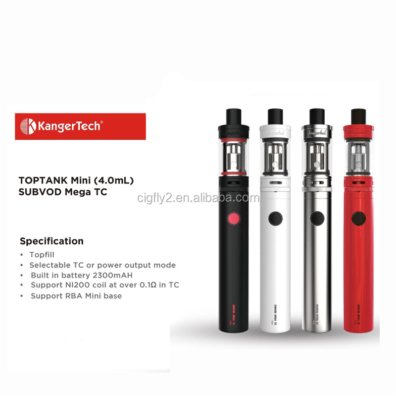 2016 г., Kangertech, новейший стиль, Kanger subvod mega с аккумулятором Evod 650 мАч и возможность выбора режима TC или выходной мощности