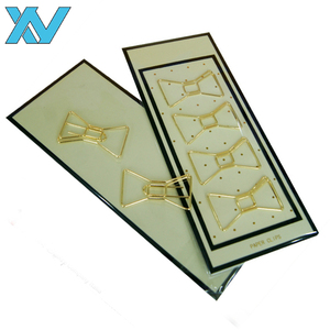 Clips en fil métallique doré de divers motifs – Point d'interrogation, dollar, poisson, flèche, étoile, diamant, nœud, note de musique pour usage au bureau - Product Image 6