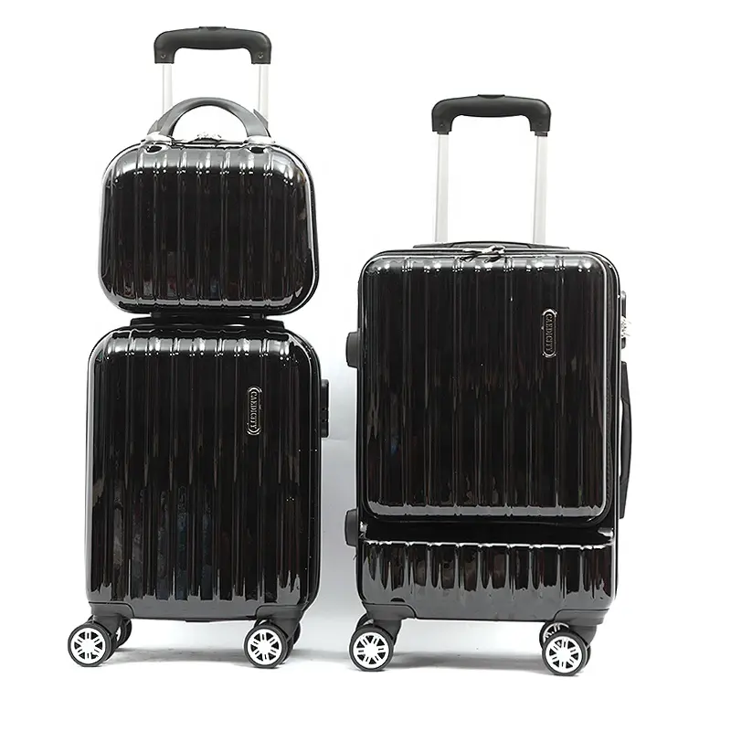 トロリーケース、スーツケース、機内持ち込み手荷物ケース、トラベルケースのフロントポケットの新しいデザイン