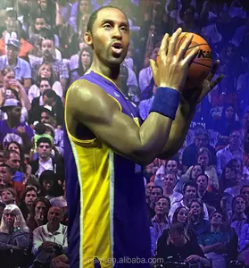 High Quality Human Sculpture Kobe Bryant Celebrity Wax Figures for Sale