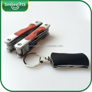 Al aire libre portátil Camping herramientas Multi función de acero inoxidable alicates plegables cuchillo con mango de madera - Product Image 5