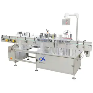 High speed full automatic round bottles transparent stickers continuous labeling machine