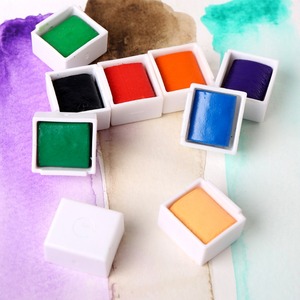 Peinture à l'<span class=keywords><strong>aquarelle</strong></span> solide 18/30/36/48 couleurs, ensemble de peinture à l'<span class=keywords><strong>aquarelle</strong></span> professionnelle, boîte avec stylo à brosse à eau, offre spéciale - Product Image 4