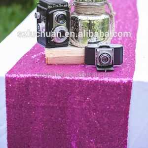 Wedding Sequence Decoration Lake <strong>Blue</strong> Sequin Table <strong>Runner</strong> - Product Image 5