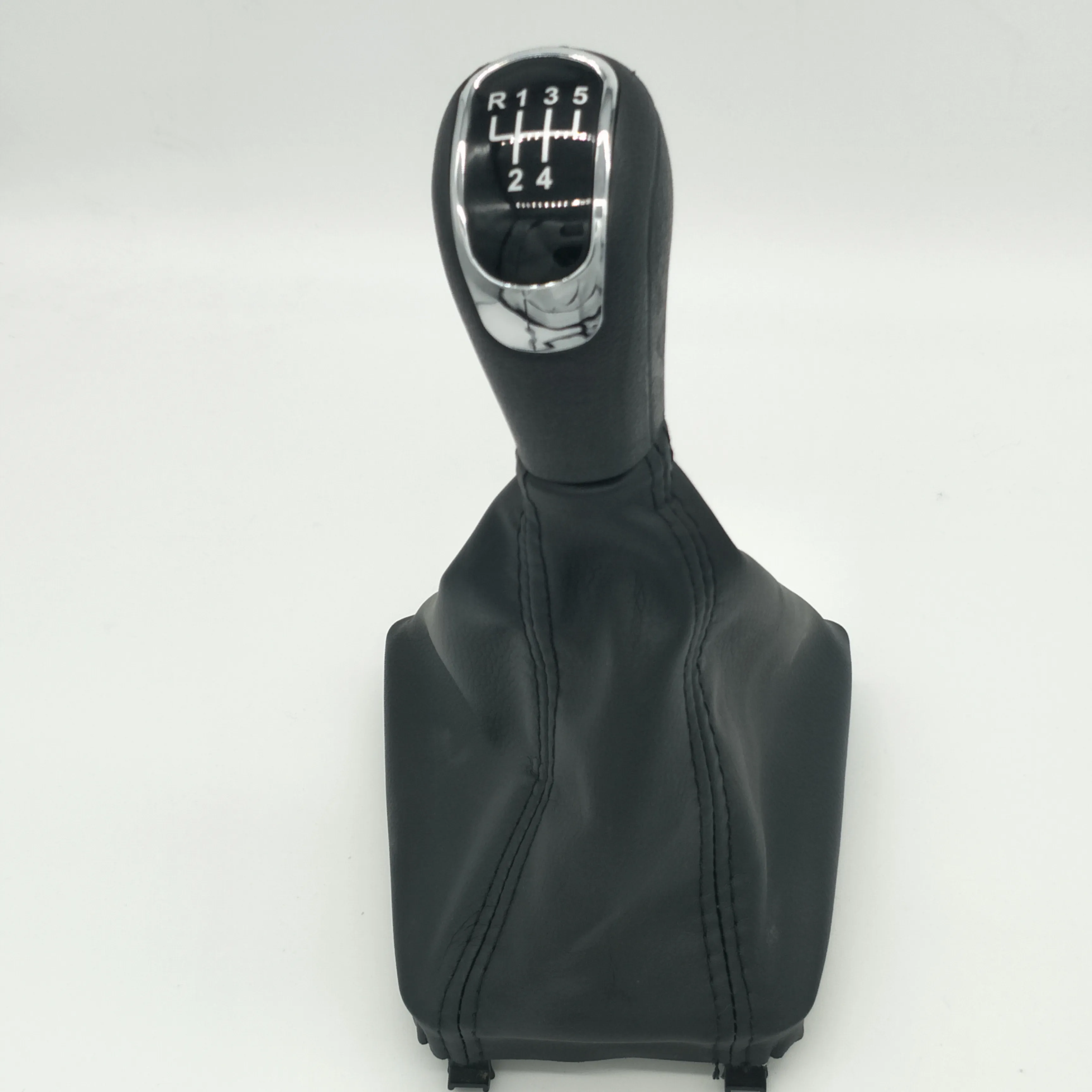 Per Skoda Superb MK2 2008 2009 2010 2011 2012 2013 nuovo pomello del cambio manuale per auto a 6/5 velocità con stivale in pelle muslimah