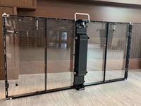 Pantalla Led Intérieur Affichage Transparent Led Écran 500*1000mm P3.91 Publicité Panneaux Vidéo Numérique Led Mur Affichage