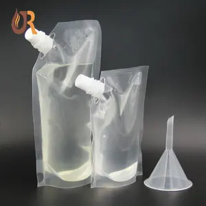 Standing Bag Design Wholesale Stand Up Spout Bag Drinking Plastic Packing Bag Liquid Pouches Juice Package Food Spout Pouch