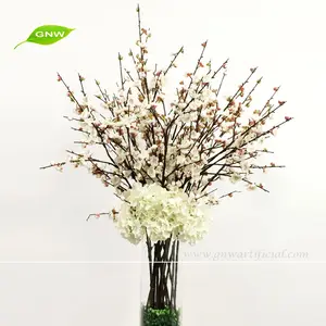 GNW CTR1606002 독특한 매화 꽃 지점 및 수국 centerpieces 장식 꽃병