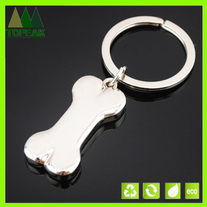 Custom nuls forme d'os de chien porte en métal trousseau de clés fabricant cadeau - Product Image 1