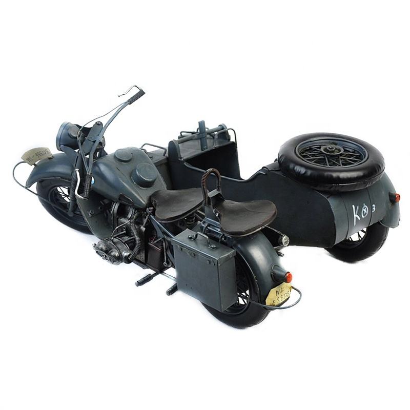 Modello Moto In Ferro CTForest - Scultura Desktop Retrò Per Collezionisti - Foto 3