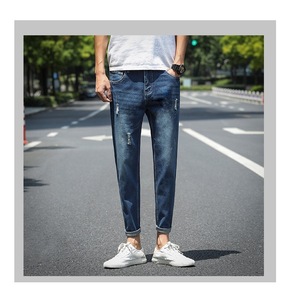 Pantalones <span class=keywords><strong>vaqueros</strong></span> ajustados con logo popular de verano para <span class=keywords><strong>hombre</strong></span> - Product Image 3