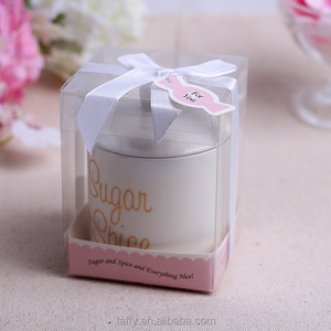 Boda ducha nupcial favores de la ducha del bebé gracias regalos para invitados especias y todo lo bueno de cerámica azúcar tazón olla taza - Product Image 4