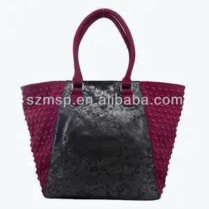 2013-Fashion Ladies Mushroom Nail Ornamented PU Handbag