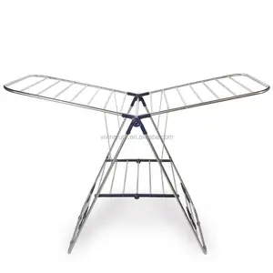 Stainless Steel Wing Clothes Drying <strong>Rack</strong> with extra Cloth <strong>Rack</strong> - Product Image 1