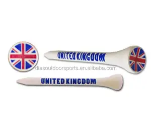 Biologisch Afbreekbaar Bamboe Golf Tees Logo Gepersonaliseerde Duurzame Houten Golf Tees