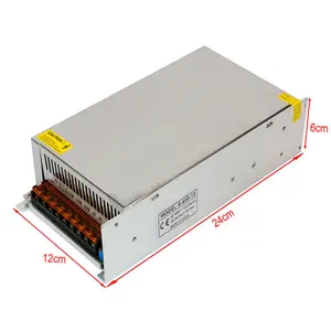 DC 12V3Aから50a60A 600w 720w 110V 220V LEDストリップライト用電源12Vボルト110220AC