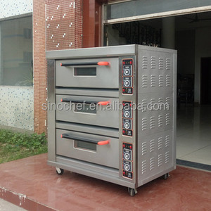High Quality 3-Deck 6-Trays Electric <strong>Oven</strong> for Restaurant/Commercial <strong>Bread</strong> Electric <strong>Oven</strong> - Product Image 2