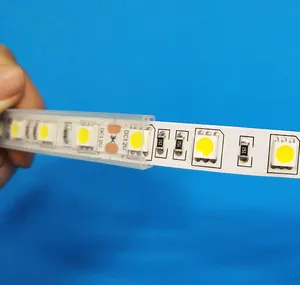 发光二极管硅胶套透明硅胶管，用于发光二极管带印刷电路板10毫米