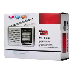 收音机口袋电池供电 am/fm 桌 fm/am/sw1 9 收音机接收器