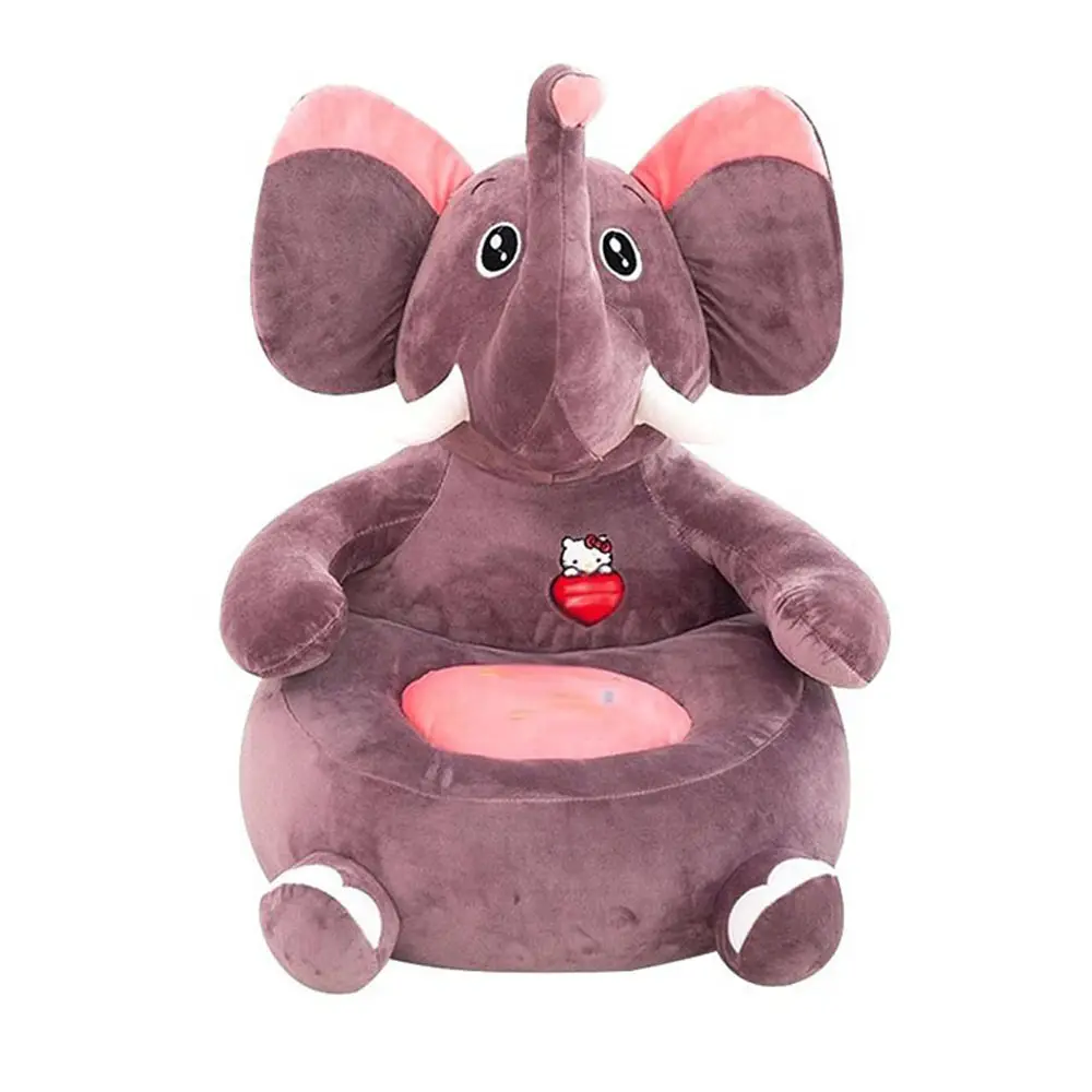 top quality stuffed plush animal sofa chair for baby fashion kids plush elephant relaxing sofa chair