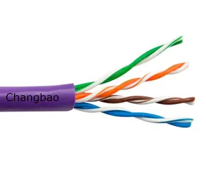 Changbao 26awg 24awg4ペア屋内cat5cat5e rj45 cat5eイーサネットutplanネットワークケーブル