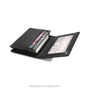 Porte-cartes de visite en cuir véritable avec emplacement pour permis de conduire - Product Image 1