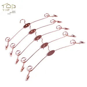 Fashion Women's Underwear Hanger Rose Gold Metal Underwear Bra Hanger Customized Brand Logo