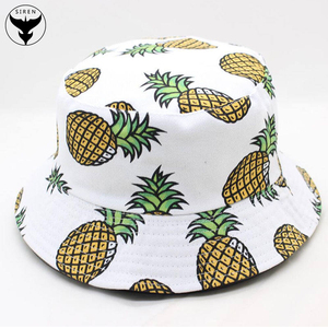 Sombreros de Pescador con Bordado 3D de Frutas de Doble Cara Personalizados de Alta Calidad para Niños, Personalización Divertida al por Mayor en Lona - Product Image 1
