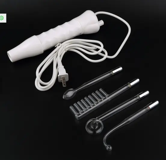 New Darsonval Portable High Frequency Skin Care Machine With 4 Wand Electrodes