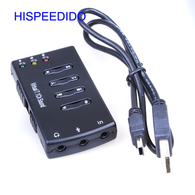 High Performance External EQ Xear USB Sound Card 7.1 Channel 3D Audio Adapter with 3.5mm Jack Headset Microphone for PC