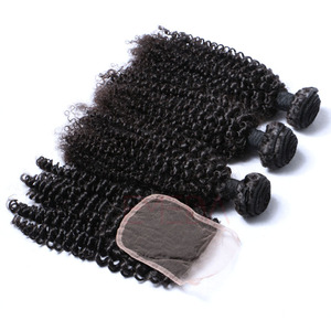Extensions de cheveux indiens Remy 100 % naturels, bouclés crépus, tissés à <span class=keywords><strong>la</strong></span> <span class=keywords><strong>main</strong></span>, trame simple, avec pointes doublement tirées, toutes les couleurs disponibles - Product Image 3