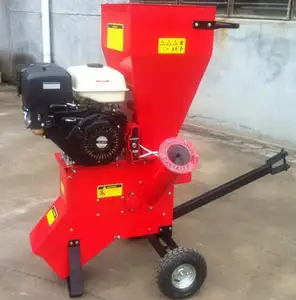 Thiết bị lâm nghiệp 15HP xăng động cơ diesel ổ đĩa vườn chipper động cơ điện gỗ chipper Shredder cây chi nhánh máy nghiền