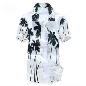 <span class=keywords><strong>Chemise</strong></span> <span class=keywords><strong>de</strong></span> <span class=keywords><strong>plage</strong></span> pour <span class=keywords><strong>homme</strong></span>, imprimée en 3D, à manches courtes, décontractée, boutonnée, <span class=keywords><strong>chemise</strong></span> graphique hawaïenne - Product Image 3